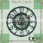 12 Inch Blue Mechanical Decorative Polyresin Clock