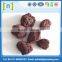 Red and black natural basaltic lava stone