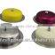 Round stainless steel butter dish