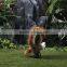 Stand sideway Black Realistic decorative eagle stuffed toy
