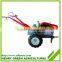 Mini farm 12hp crawler hand walking tractor for sale