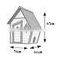 Kids Cubby House , Wood Children Playhouse