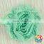 Hot Sale Orange Rose Flower With Clip , Wholesale Supply Chiffon Flower , Beautiful Shabby Flower With a Clip