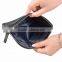 Women Genuine Leather Makeup Bag Professional Cosmetic Cases Black Color Phone Pouch Clutch Bag