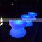 Italian Furniture Made in China LED Color Changing Light Table for Mariage Decoration