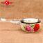 Competitve price with fancy painting full decal 18cm enamel water ladle/water scoop