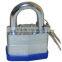 Laminated padlock with master key system