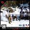 White camoflage cape military snow cloak for sniper snowfield sniper white camo mantle