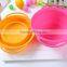 Collapsible silicone bowls hot selling microwave safe silicone bowls for kids