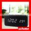 UCHOME 2017 Desk Digital Rectangular Wooden Clock With White Led Decoration