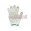 white poly cotton knitted safety gloves