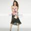 MGOO New Arrival Custom OEM Women Sequin Transparent Sexy Skirts For Women Two Layers Chiffon Long Skirt 15145A221