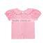 2017 New Design Shirts Casual Clothing Summer Pearl Lace Girl Shirt Cotton