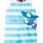 Applique summer wear sleeveless custom infant organic cotton newborn cheap wholesale used baby clothes