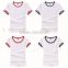 factory new style 95%cotton 5% spandex women's t shirt/custom blank white short sleeve women t-shirts