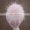Myfur Stylish Animal Fur Ball Hat Fluffy Raccoon Pom Poms Knit Hat