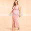 Plunge neck sleeveless plus size maxi evening dresses for fat ladies