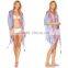 High quality viscose ladies beach kimono spf clothing