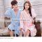 Good moisture absorption,breathable,warm couple waffle bathrobe