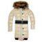 Low Price Womens Down Coat-long Style,beige,szie L