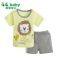 2015 Fashion Lion Short Sleeve Summer Baby Sets Tshirt+Shorts 100%Cotton Baby Boy Girl Clothes Set For 0-18M Newborn Babies Suits
