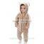 China supplier Low Moq Bear Shape Flannel Newborn Baby Jumpsuit