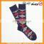 2015 new high street fashion design bulk wholesale warm crew thick organic cotton knitted man argyle patterned socks