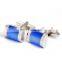 Luxury blue stone mens shirt cufflinks