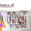 Hot Sell Fashion Flower Print Matel Hair Snap Clips and Bobby Pins