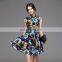Ladies high quality sleeveless cotton umbrella dress supplier