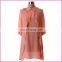 elegant chiffon lady dress long sleeves with tippet