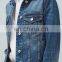 Fashion Design Casual Long Sleeve Double Button Denim Women Jackets