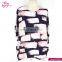 Short Sleeve Pink Block Plus Size Fashion Fancy Ladies Tops