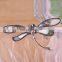 Elegant Antique Silver Plated Abalone Shell Dragonfly Brooch For Women
