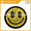 Smile yellow face chenille patch, emoji chenille patch, chenille smiley patch