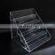 China made acrylic plastic custom design transparent nail salons cosmetics receive aircraft exhibition