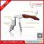 Premium Waiters Bamboo,Professional Stainless Steel With Rosewood Inlay All-in-one Corkscrew, Bottle Opener and Foil Cut