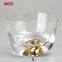 Kung fu tea sets 100ml Japan fuji mountain glass cup with gold edge