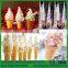 Auto Refrigerated Ice Cream Maker 3 Flavors Commercial Soft Ice Cream Machine 32L Capacity