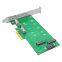 Linkreal PCIe M.2 NVMe Adapter PCIe x4 to 2 port M.2 NVMe SSD NGFF Expansion Card