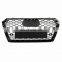 RS4 Style Honeycomb Type Mesh Gloss Black Front Grill 17-18 ST For Audi A4 S4 B9