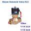 GOGO High temperature 180C 2 way water steam solenoid valve hot water 1-1/4 inch 1-1/2" US-35/40 PTFE normal close brass valve