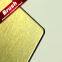 ALUCOONE gloden brushed aluminum composite panel exterior use wall cladding
