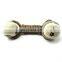 Durable and cheap dog puppy toys chew cotton rope toy with ball for teeth cleaning