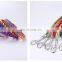 Colorful Rope Woven Soft Microfiber Pet Collar Leash Training Dog Pulling Rope Pet Neck Chain Pet Supplies
