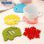 Christmas kitchen decoration Customized Shape Logo Printed felt cup coaster 8pcs one set