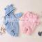 2020 Ins Autumn Full Sleeves Knitting Hooded Baby Bodysuits