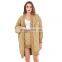 TWOTWINSTYLE Cotton Coat For Women V Neck Patchwork Bib Casual Korean Parkas Patchwork Argyle