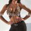 Wholesale Metal Ring Front Women Camisole Cotton Tube Sexy Drawstring Velvet Crop Tops