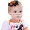 pumpkins Halloween Baby Girl Hair Bows Headbands orange black Toddler Infant Children Elastic Headwear headband 11*10cm